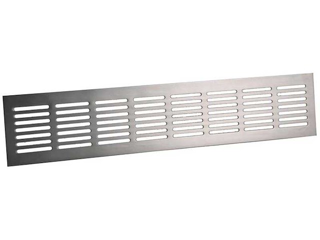 Rvs plintrooster 500x80mm (125x) - afbeelding 1 van  4