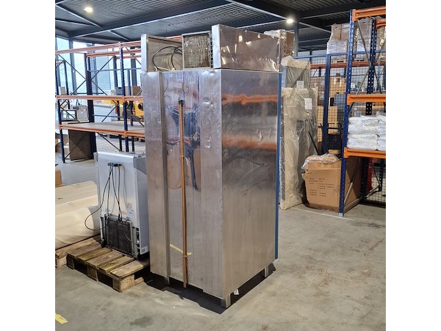 Rvs professionele horeca koelkast, dexion, grijs / chroom - afbeelding 10 van  10