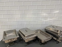 Rvs rechaud met binnenbak (4x) - afbeelding 4 van  4