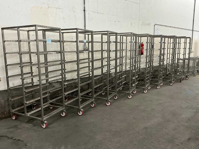 Rvs regaalwagen (9x) - afbeelding 2 van  3