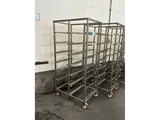 Rvs regaalwagen (9x) - afbeelding 3 van  3
