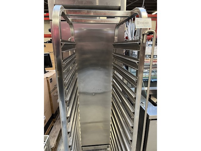 Rvs regaalwagen hoogte 170 cm - afbeelding 3 van  4