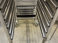 Rvs regaalwagen hoogte 170 cm - afbeelding 4 van  4