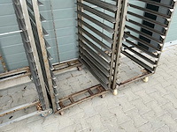 Rvs regaalwagens/platenkarren (4x) - afbeelding 5 van  5