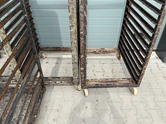 Rvs regaalwagens/platenkarren (6x) - afbeelding 5 van  8