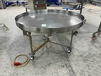 Rvs roterende buffertafel - afbeelding 1 van  3