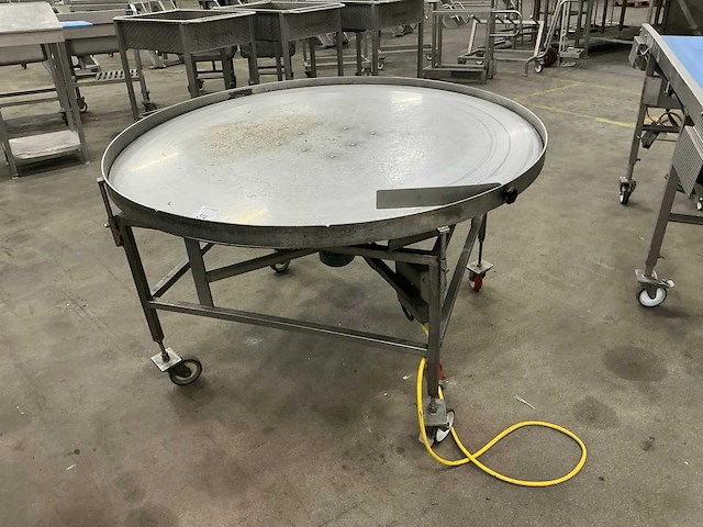 Rvs roterende buffertafel - afbeelding 1 van  3