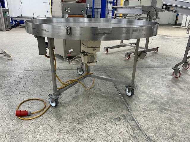 Rvs roterende buffertafel - afbeelding 2 van  3