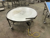 Rvs roterende buffertafel - afbeelding 2 van  3