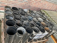 Rvs schoorsteenpijp 150 mm (40x) - afbeelding 1 van  1