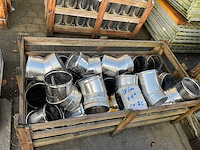 Rvs schoorsteenpijp bocht 200 mm 45 gr - afbeelding 2 van  2