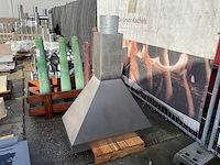 Rvs schouwkap - afbeelding 1 van  2