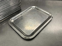 Rvs serveerplateau (23x17 cm) (50x) - afbeelding 2 van  2