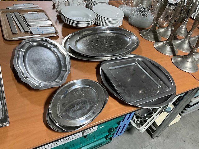 Rvs serveerschaal (14x) - afbeelding 1 van  6