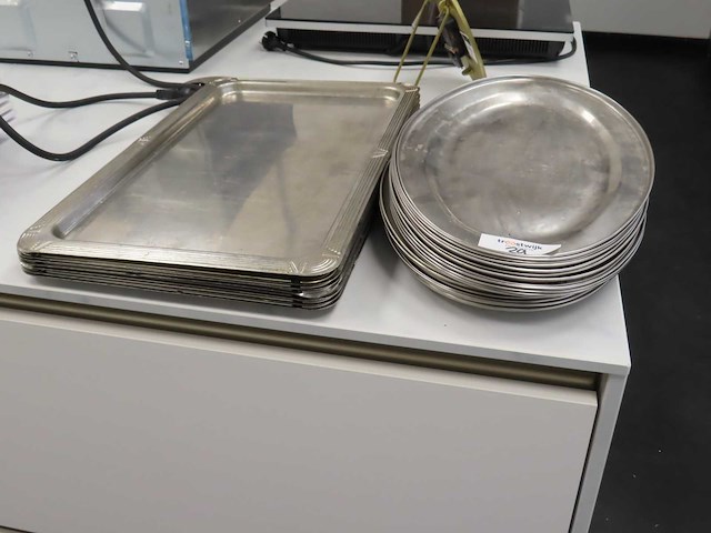 Rvs serveerschaal (23x) - afbeelding 1 van  1