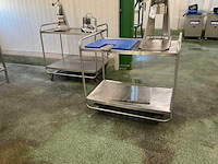 Rvs serveerwagen (2x)