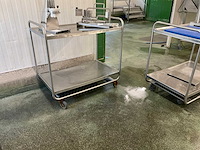 Rvs serveerwagen (2x) - afbeelding 2 van  3