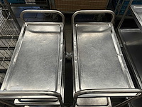 Rvs serveerwagen (2x) - afbeelding 5 van  5