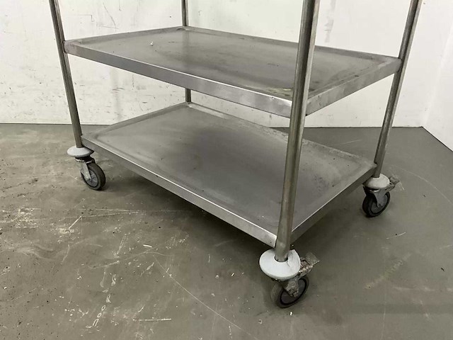 Rvs serveerwagen - afbeelding 3 van  4