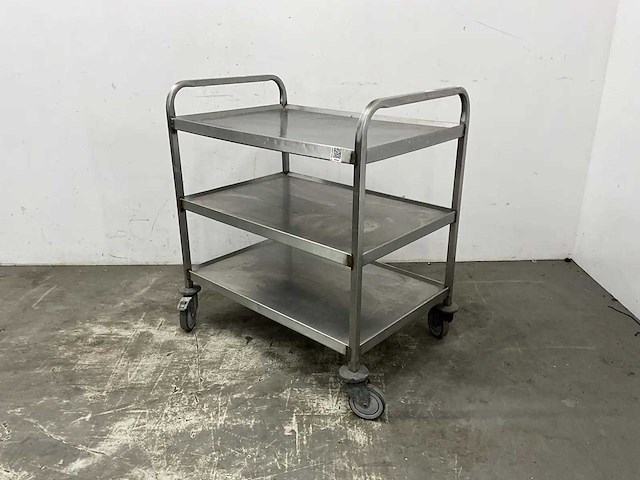Rvs serveerwagen - afbeelding 1 van  5