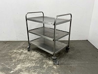 Rvs serveerwagen - afbeelding 1 van  5