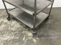 Rvs serveerwagen - afbeelding 3 van  5