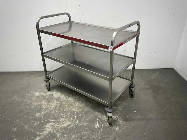 Rvs serveerwagen - afbeelding 1 van  5
