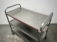 Rvs serveerwagen - afbeelding 2 van  5