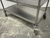 Rvs serveerwagen - afbeelding 3 van  5