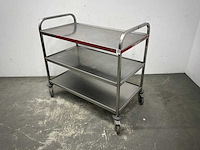 Rvs serveerwagen - afbeelding 1 van  5