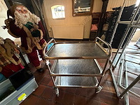 Rvs serveerwagen - afbeelding 2 van  3