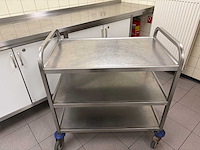 Rvs serveerwagen - afbeelding 3 van  4