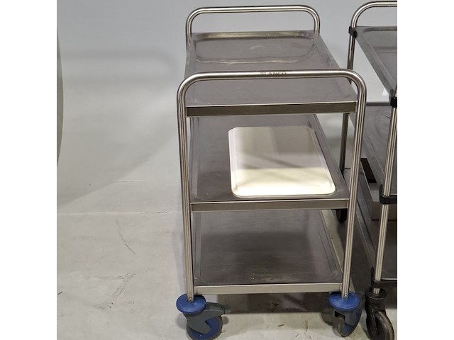 Rvs serveerwagen - afbeelding 2 van  7