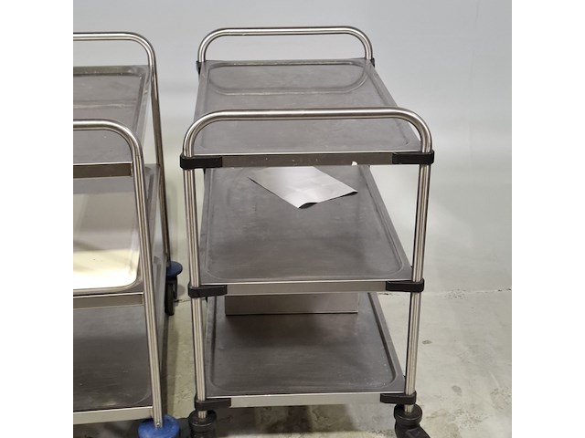 Rvs serveerwagen - afbeelding 3 van  7