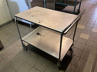 Rvs serveerwagen - afbeelding 1 van  1