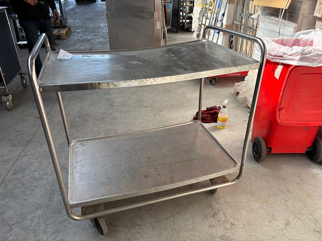 Rvs service wagen - afbeelding 1 van  4