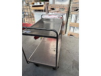 Rvs service wagen - afbeelding 2 van  4