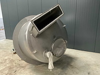 Rvs silo hopper met afsluiter - afbeelding 6 van  6