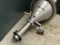 Rvs silo hopper met afsluiter - afbeelding 1 van  6