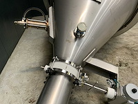Rvs silo hopper met afsluiter - afbeelding 2 van  6