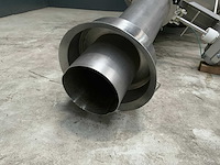 Rvs silo hopper met afsluiter - afbeelding 5 van  6