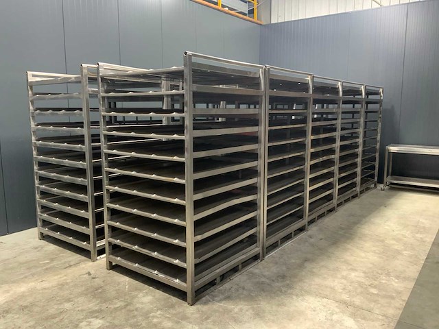 Rvs slagerijrekken (10x) - afbeelding 1 van  5