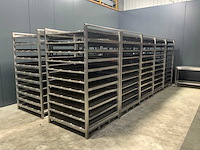 Rvs slagerijrekken (10x) - afbeelding 1 van  5