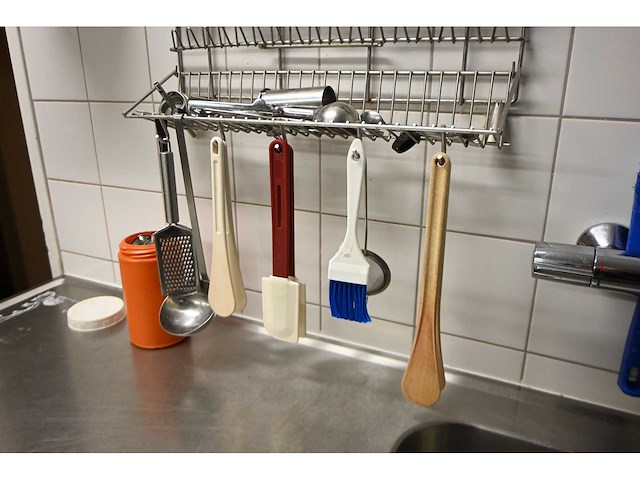 (rvs) slagroom spuitmonden set met ophangsysteem - afbeelding 2 van  3