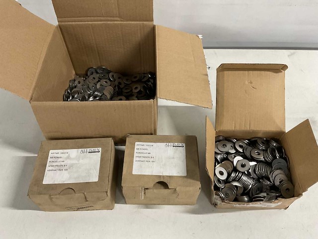 Rvs sluitringen 8,4x22,5 mm (2000x) - afbeelding 1 van  4