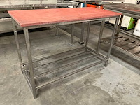 Rvs snijtafel (1300x600x890mm) - afbeelding 1 van  3