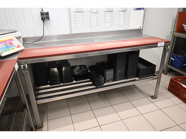 Rvs snijwerktafel - afbeelding 1 van  5