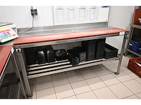 Rvs snijwerktafel - afbeelding 1 van  5