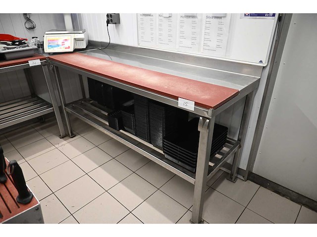 Rvs snijwerktafel - afbeelding 2 van  5