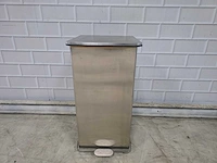 Rvs softclose afvalemmer met voetpedaal